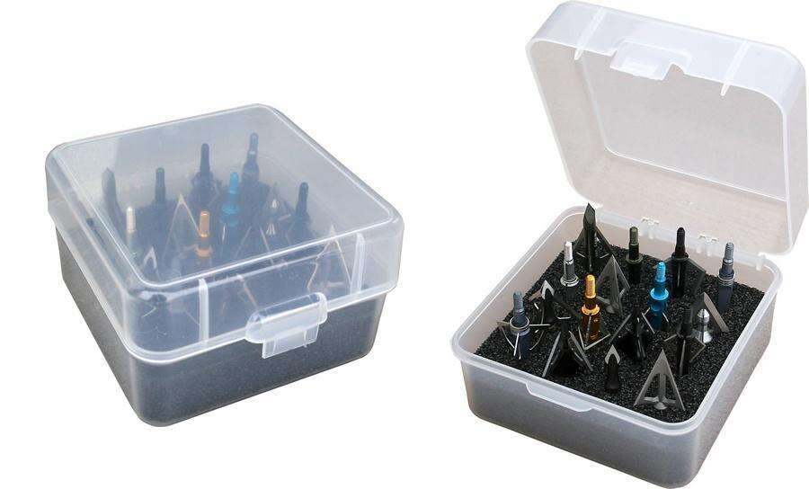 Misc. Accessories MTM Case Gard Ready Series MTM BROADHEAD BOX CLEAR HOLDS 16